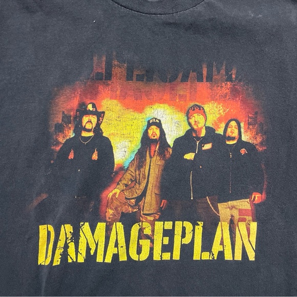 Vintage Y2K Damageplan Heavy Metal Band Graphic T Shirt Size XL Used - Picture 3 of 7